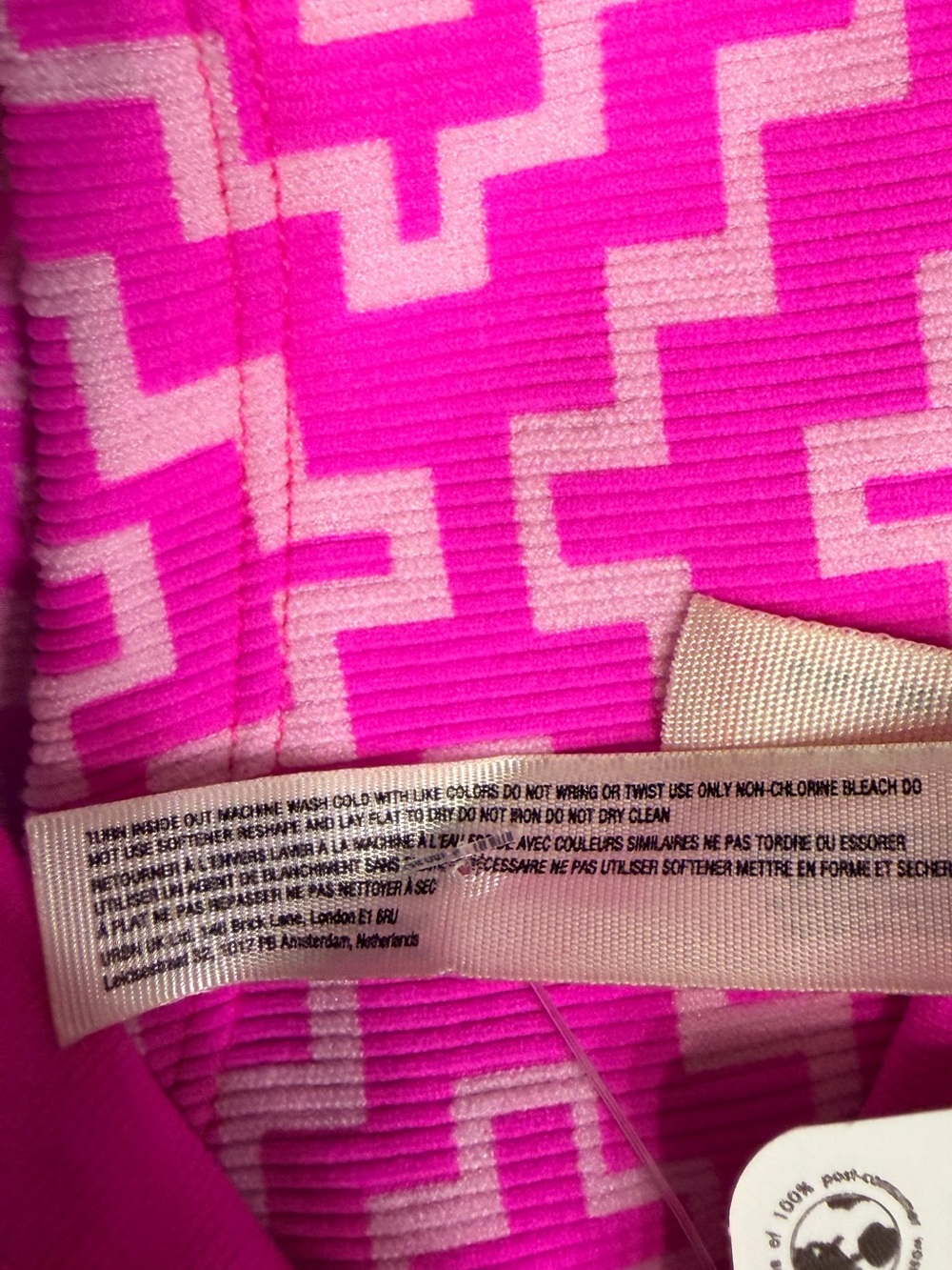 *NWT* Free People FP Movement Women's All Clear Jacquard Cami in Hot Pink, M/L - Picture 11 of 11